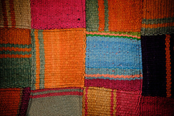 handmade colorful and textured aymara fabrics in la paz bolivia