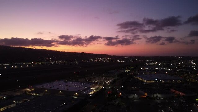 evening shot while sun is setting