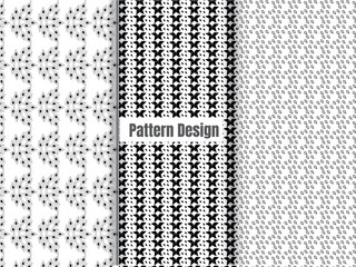 Abstract simple geometric Seamless pattern with triangle shape pattern. Black and white Design.