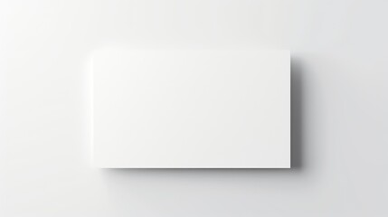 Blank Business card mockup on white background - obrazy, fototapety, plakaty