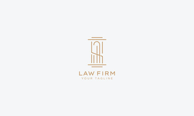 Attorney and lawyers logo design vector template