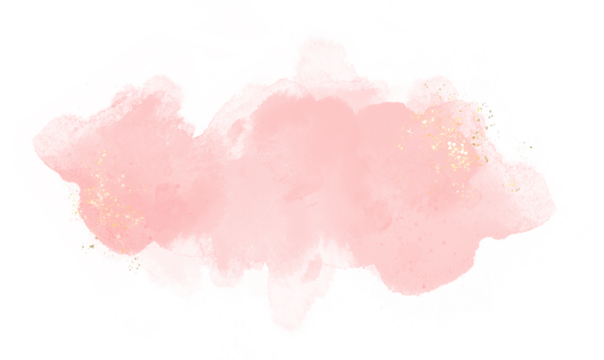 Abstract watercolor or alcohol ink art pink background element with golden crackers. Pastel pink marble drawing effect. template for wedding invitation,decoration, banner, background, png file