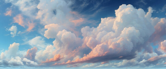 sky and cloud. Abstract panoramic background.
