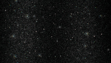 Obraz premium Blue dark night sky with many stars. Milky way on the space background