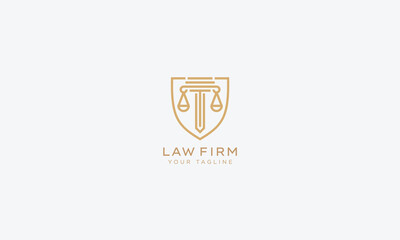 Attorney and lawyers logo design vector template
