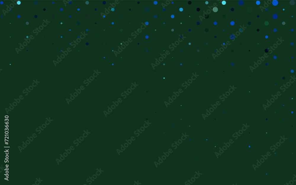 Poster light blue, yellow vector layout with circle shapes. abstract illustration with colored bubbles in n