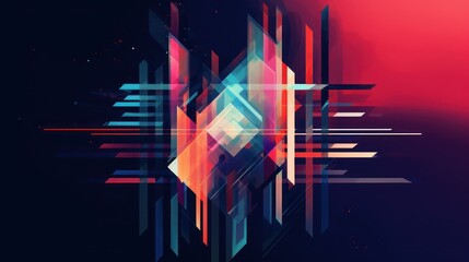 Abstract background with geometric shapes. illustration. Eps 10 file. Generative AI