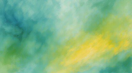 Fototapeta na wymiar watercolor Yellow green blue turquoise grainy gradient background noise texture effect summer