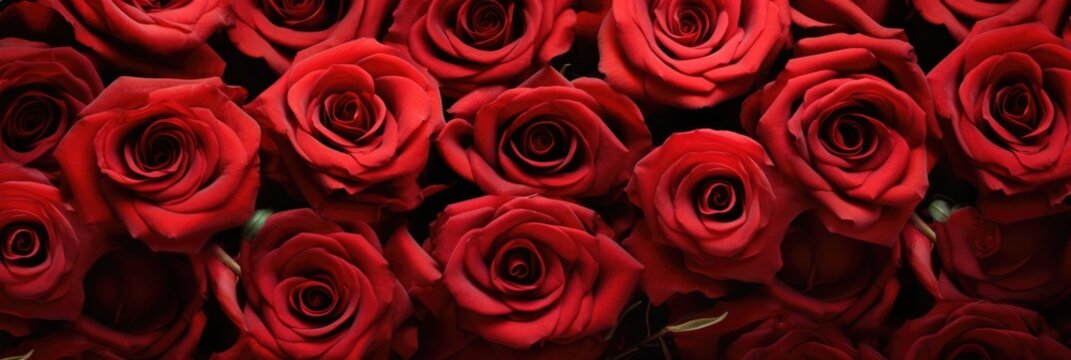 red roses background