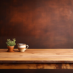 Obraz na płótnie Canvas 多肉植物を飾ったヴィンテージ古着屋の壁とテーブル