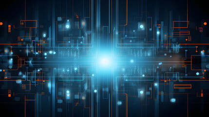 Obraz premium Abstract technology background Hi-tech communication concept futuristic digital innovation background vector illustration