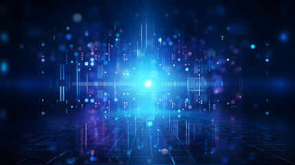 Obraz premium Abstract technology background Hi-tech communication concept futuristic digital innovation background vector illustration