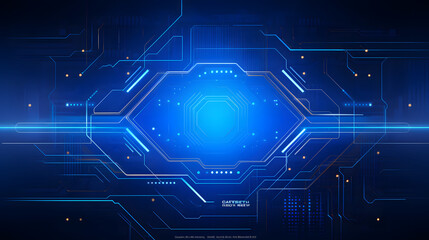 Fototapeta premium Abstract technology background Hi-tech communication concept futuristic digital innovation background vector illustration