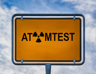 Atomtest Wegweiser