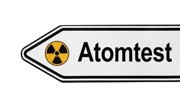 Atomtest Wegweiser
