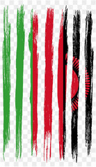 Malawi with brush paint textured isolated  on png or transparent background vector illustration