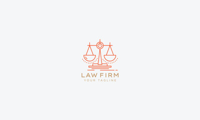 Attorney and lawyers logo design vector template