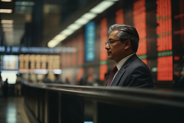 Naklejka premium Navigating the Waves of Wealth: Decoding the Dynamics of the Stock Market