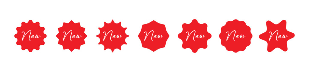 new sign on white background