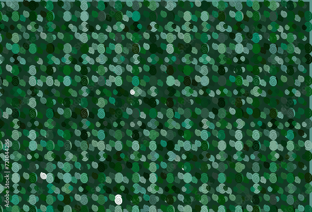 Poster light green vector background with liquid shapes.