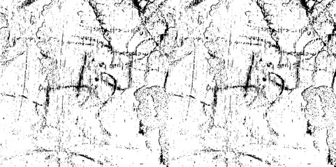 Scratched and Cracked Surface Grunge Texture Vector. Uneven Overlay. Distressed Grungy Effect. Black Isolated on White Background. Vector Illustration