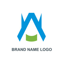 Elegant A logo letter