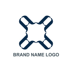 Initial letter X logo for company