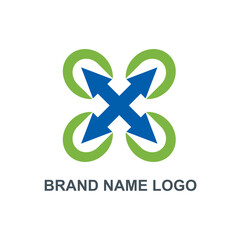 Star X modern vector business logo