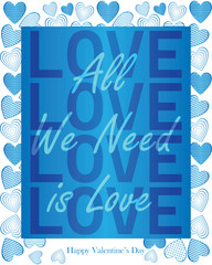Happy valentines day. Vector banner, greeting card, flayer, poster,  with text Happy valentines day