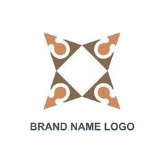 Initial letter X star logo design