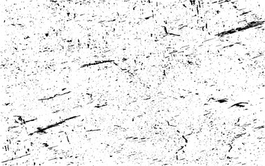 Hand drawn scattered black grunge dots or dust, grungy dirty texture for banner, poster, retro and vintage design. Black and white grunge