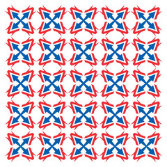 Seamless pattern with flowers and leaves