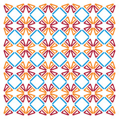 Seamless pattern with flowers and leaves