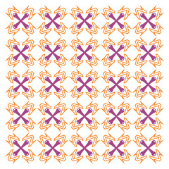 Seamless pattern with flowers and leaves