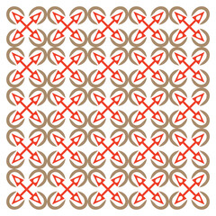 Seamless pattern with flowers and leaves