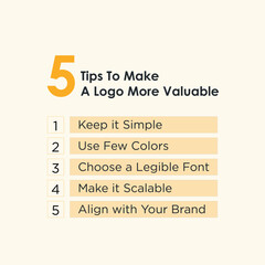 5 tips to make a logo more valuable