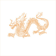 Hand Drawn  Dragon.