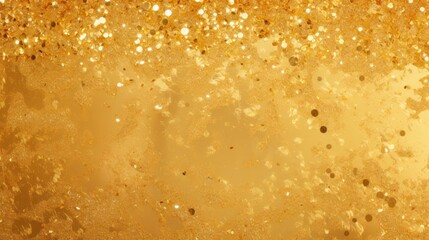 Abstract gold background. Gold glitter texture. Golden grunge background. Generative AI