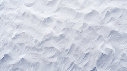 Closeup View of Natural Snow Texture Background AI Generated