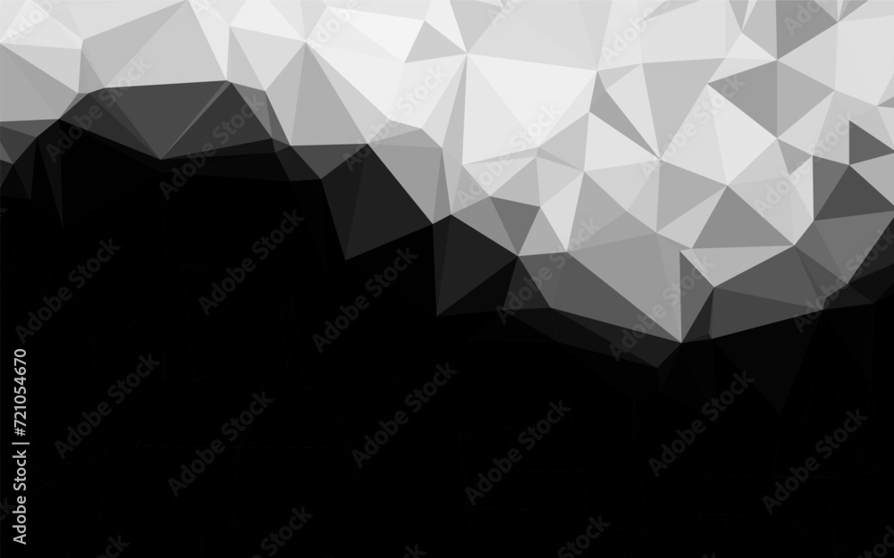 Poster light silver, gray vector polygonal pattern. colorful abstract illustration with gradient. triangula