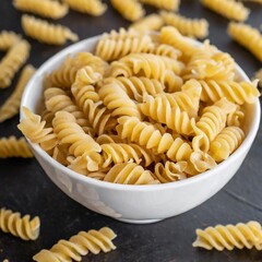 Raw Pasta or Uncooked pasta