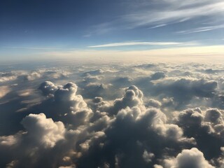 clouds over the sky, Generative AI