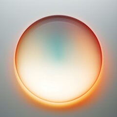 Circular Shape on Light Color Background AI Generated