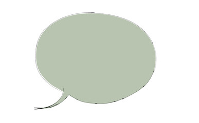 グリーンの吹き出し