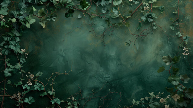 Whimsical Botanical Vines: A Dark Fairy Tale Backdrop