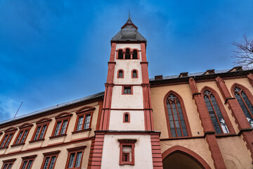 Fototapeta na wymiar Deutschhauskirche in Würzburg
