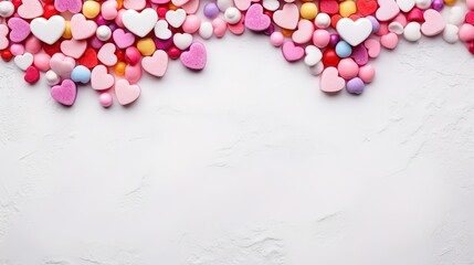 Celebration of White Valentine's Day cartoon promotional illustrations,AI generated. 