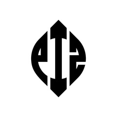 PIZ logo. PIZ letter. PIZ letter logo design. Initials PIZ logo linked with circle and uppercase monogram logo. PIZ typography for technology, business and real estate brand.