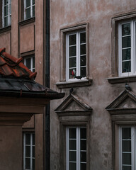 Polish old houses. Color.