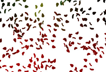 Light Green, Red vector template with memphis shapes.